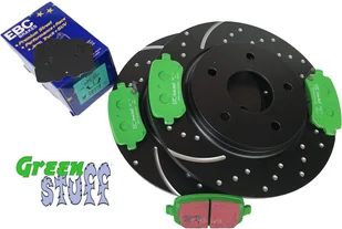 Tylne klocki GreenStuff + NAWIERCANE NACINANE tarcze hamulcowe 305mm EBC seria GD Volkswagen Routan - Tarcze hamulcowe - miniaturka - grafika 11