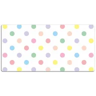 Podkładki na biurko - Ochronna mata na biurko Kropki kolorowe 120x60 cm, Dywanomat - miniaturka - grafika 1
