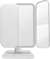 Lusterka do makijażu - Lusterko Kosmetyczne Podświetlane Led Rozkładane Lustro Do Makijażu Premium - miniaturka - grafika 1