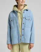 Płaszcze damskie - LEE SERVICE OVERSHIRT LIGHT ROBIN L54UOJSP XL - miniaturka - grafika 1