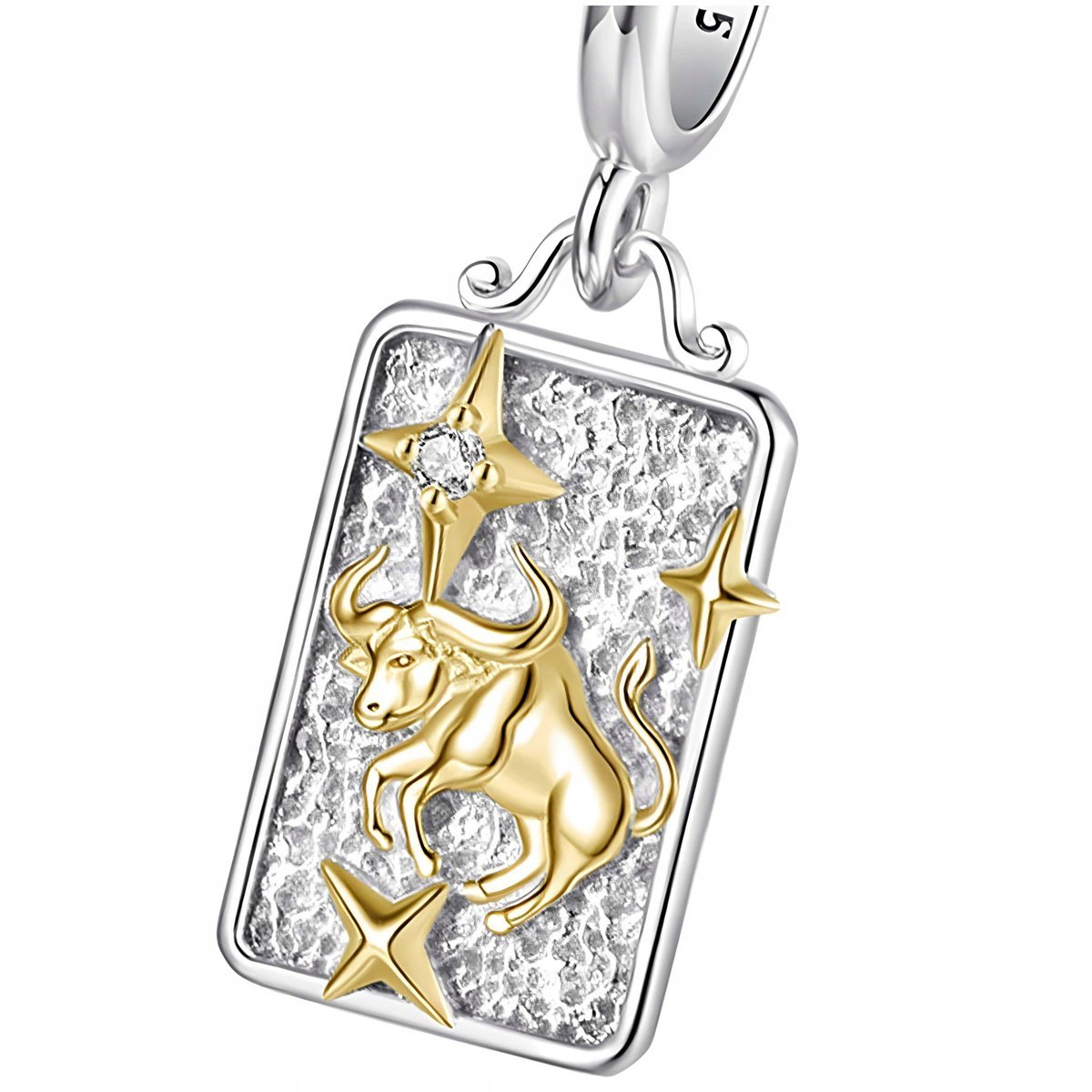 Charms Zawieszka Charms Znak Zodiaku Byk Srebro 925 Charmsy Trusky