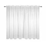 Firany - Firana Dekoracyjna Lucy Na Taśmie 300 x 160 Biały - miniaturka - grafika 1