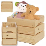 Pudła i pojemniki do przechowywania - Skrzynka na warzywa skrzynki drewniane na warzywa 30x20 cm skrzyneczka - miniaturka - grafika 1