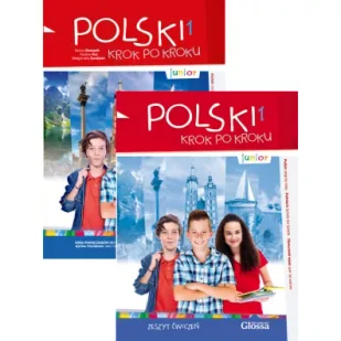 Polski Krok po kroku Junior 1. Podręcznik i zeszyt ćwiczeń do nauki języka polskiego dla obcokrajowców - Książki do nauki języka polskiego dla obcokrajowców - miniaturka - grafika 1