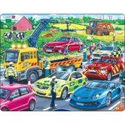 Puzzle - Puzzle 26 el. Pojazdy ratunkowe na autostradzie Larsen - miniaturka - grafika 1