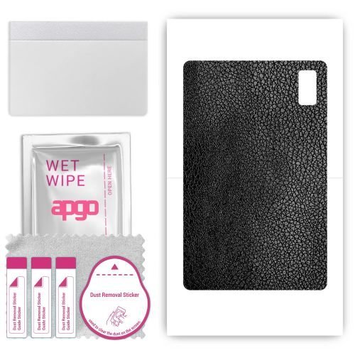 folia naklejka skórka strukturalna na TYŁ do HTC A101 - Skóra Czarna - apgo SKINS