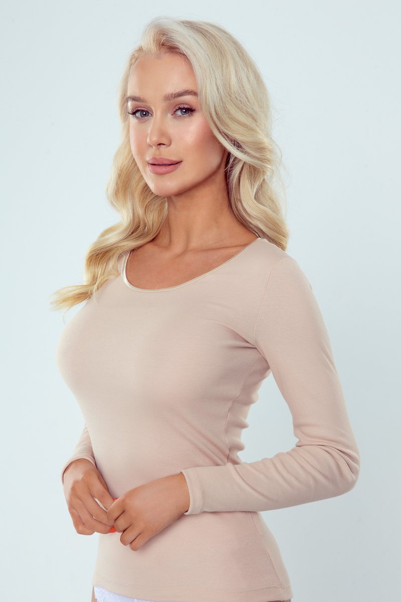 Eldar Irene Koszulka Z Długim Rękawem Beżowa M