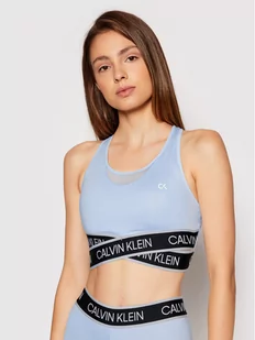 Calvin Klein Performance Biustonosz sportowy Medium Support Sports 00GWT1K137 Niebieski - Biustonosze - miniaturka - grafika 1