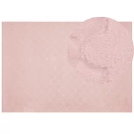 Dywany - Dywan sztuczne futro królika 160 x 230 cm różowy GHARO - miniaturka - grafika 1