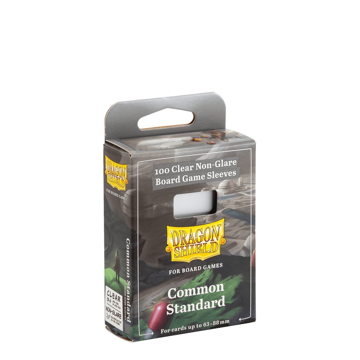 Common Standard - 63x88mm - Koszulki do gier planszowych - Clear/Non-Glare - Dragon Shield