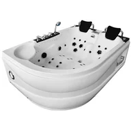 Wanny z hydromasażem - Wanna spa z hydromasażem asymetryczna 180x122 cm MUS-1062 PRAWA - miniaturka - grafika 1