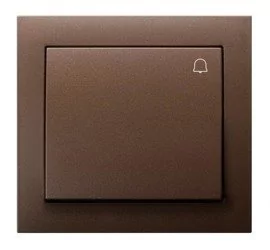 Ospel Kier brązowy łącznik zwierny dzwonek ŁP-6W/52 ŁP-6W/52 - Wyłączniki światła i elektryczne - miniaturka - grafika 1