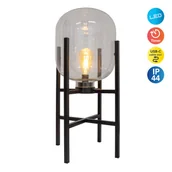 Lampy ogrodowe - Näve Lampa dekoracyjna Lora ze szkła i metalu - miniaturka - grafika 1