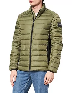 Calvin Klein Męska kurtka z logo z recyklingu, delta green, XS - Kurtki męskie - miniaturka - grafika 1