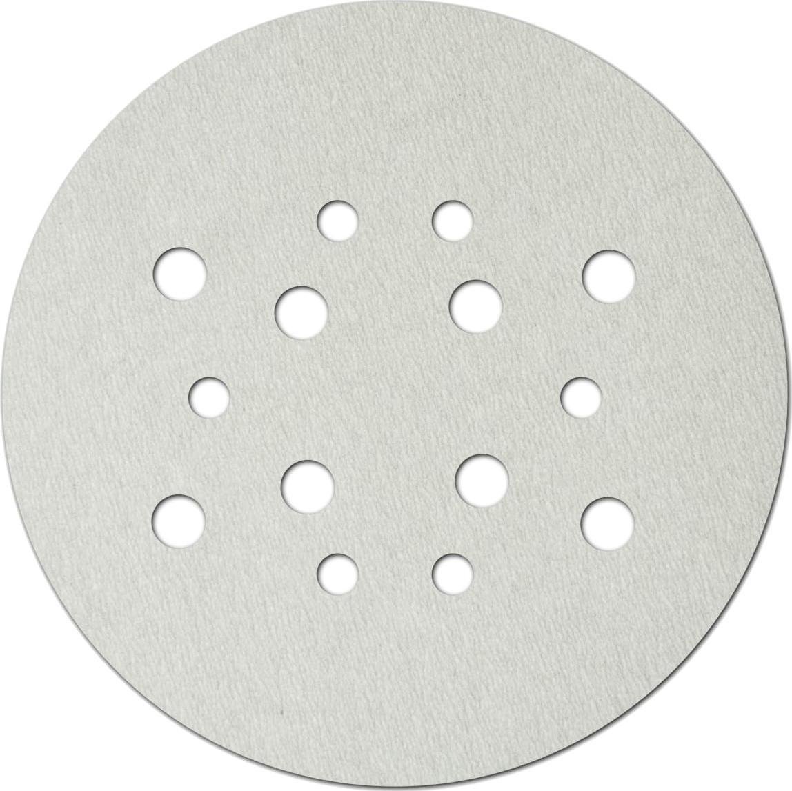 Dedra Tarczki ścierne białe uniwersalne 225mm,grad100,rzep,kpl5szt