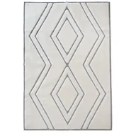 Dywany - Dywan Bergamo 3D geometric beżowy 160 x 220 cm - miniaturka - grafika 1