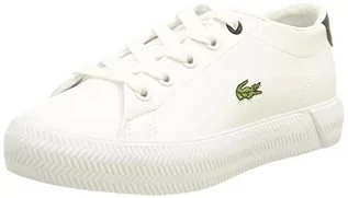 Buty dla dziewczynek - Lacoste Unisex dziecięce tenisówki Gripshot, Wht Blk - 19 EU - grafika 1