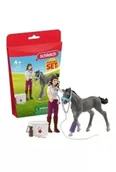 Figurki dla dzieci - Zestaw do pielęgnacji koni ze źrebakiem trakeńskim - miniaturka - grafika 1