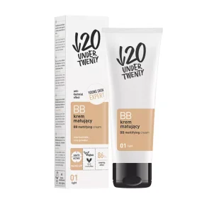 UNDER TWENTY - YOUNG SKIN EXPERT - BB Mattifying Cream - Matujący krem BB - 60 ml - 01 Light - Kremy BB - miniaturka - grafika 1