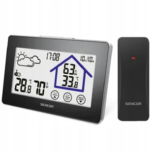 Stacja Pogody Pogodowa Zegar Czujnik Prognoza Lcd - Stacje pogodowe - miniaturka - grafika 1