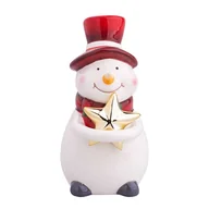 Ozdoby bożonarodzeniowe - Figurka, Bałwanek w kapeluszu, 8x6,5x12,5 cm - miniaturka - grafika 1