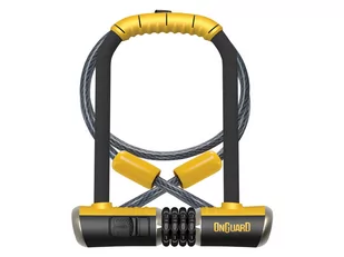 Onguard Zapięcie U-lock Bulldog Combo DT 8012C z linką czarny-żółty / Rozmiar: 120 cm 11 x 23 cm 8012C - Zabezpieczenia do roweru - miniaturka - grafika 1
