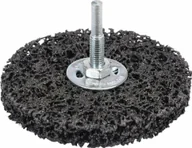 Materiały ścierne - YATO SZCZOTKA TARCZOWA Z TRZPIENIEM 100mm WŁÓKNINA - miniaturka - grafika 1