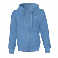 Bluzy damskie - Bluza damska z kapturem, błękitna rozpinana Captain Mike, rozmiar XL - miniaturka - grafika 1