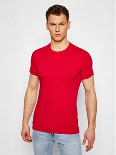 Koszulki i topy damskie - Versace T-Shirt Girocollo AUU04023 Czerwony Slim Fit - grafika 1