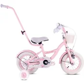 Rowery - Rower dziecięcy SUN BABY Flower bike 12 cali dla dziewczynki Różowy - miniaturka - grafika 1