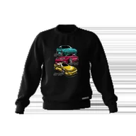 Odzież do sportów motorowych - Czarna bluza Nissan Silvia S13 S14 S15-XL - miniaturka - grafika 1