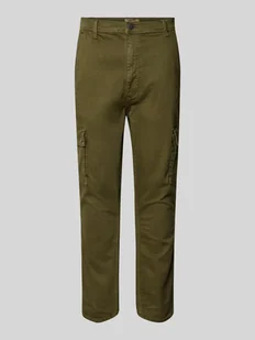 Spodnie cargo o kroju slim/regular fit ze szlufkami na pasek model ‘TWISTER’ - Spodnie męskie - miniaturka - grafika 1