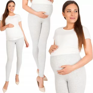 Leginsy Ciążowe Legginsy Z Panelem Rozm L Długie - Spodnie ciążowe - miniaturka - grafika 1