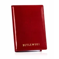Etui na dokumenty i karty - Betlewski poręczne małe skórzane etui na karty dokumenty męskie damskie - miniaturka - grafika 1