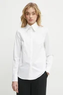 Koszule damskie - Karl Lagerfeld koszula damska kolor biały regular z kołnierzykiem klasycznym A1W11004 - miniaturka - grafika 1