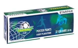 Starpak Farby Plakatowe 12kol/20ml Football - Przybory szkolne - miniaturka - grafika 1