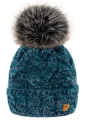 Czapki damskie - Zimowa CZAPKA CIEPŁA pompon i polar Woolk Gaja - miniaturka - grafika 1