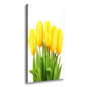 Obrazy i zdjęcia na płótnie - Foto obraz na płótnie pionowy Żółte tulipany - miniaturka - grafika 1