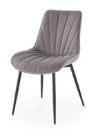 Krzesła - Welurowe szare krzesło pikowane W3-A24 - miniaturka - grafika 1