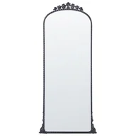 Lustra - Lustro ścienne metalowe 51 x 114 cm czarne LIVRY Lumarko! - miniaturka - grafika 1