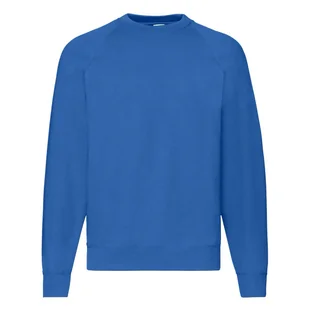 Bluza męska Raglan Sweat Fruit of the Loom - Niebieski XXL - Bluzy męskie - miniaturka - grafika 1