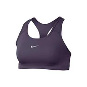 Biustonosze - Nike Sportowy biustonosz Swoosh Bra Pad Sports Dark Raisin/(White) XS - miniaturka - grafika 1