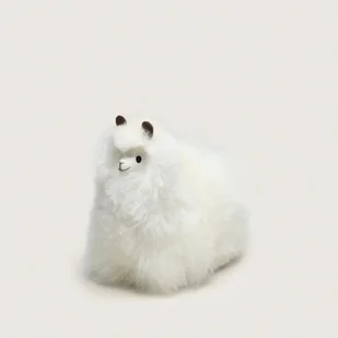 Huacaya - Przytulanka z naturalnej alpaki MILK 24 cm - Maskotki i pluszaki - miniaturka - grafika 1