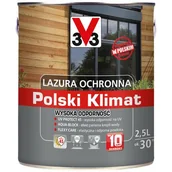 Farby i impregnaty do drewna - V33 Lazura Polski Klimat 2,5 l antracyt - miniaturka - grafika 1