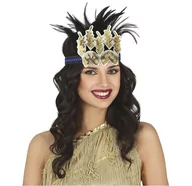 Dodatki do strojów karnawałowych - Akcesoria Indianki - Pióropusz szamanki - miniaturka - grafika 1