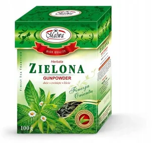 ﻿Herbata Malwa Liściasta Zielona Gun Powder 100g - Herbata - miniaturka - grafika 1