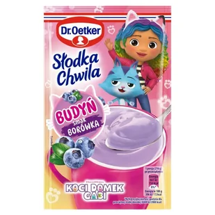 Dr. Oetker Słodka Chwila Budyń smak borówka 41 g - Budyń - miniaturka - grafika 1