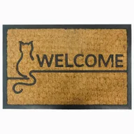 Wycieraczki - Wycieraczka Panama Kot kokos guma 40 x 60 cm - miniaturka - grafika 1