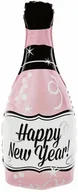 Sylwester - Balon foliowy Butelka szampana Happy New Year - 49 x 100 cm - miniaturka - grafika 1