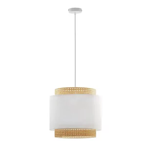 TK Lighting Lampa wisząca nowoczesna BOHO Big White 1pł. ratan Wysyłka za 0 zł 6529 - Lampy sufitowe - miniaturka - grafika 2